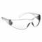 Safety Glasses, Anti-Scratch, Wraparound Frame, Frameless, Light Gray, Clear