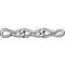 Jack Chain, Single Loop Type, 18 Trade Size, 5089 lbs. Working Load Limit, Plain, Weldless