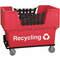 Korb LKW Recyclingkapazität 1100 Lb Rot