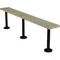 Pedestal Bench W9 1/2 D72 H 18 1/2 Beige