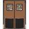 Swinging Door 8 x 8 Feet Medium Brown