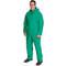 Flame-resistant Coverall Rainsuit Detachable Hood Green 3xl