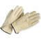 Leather Drivers Gloves L Beige Pr