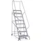 Rolling Ladder Assembled Handrail Platform 80 Inch Height