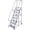 Rolling Ladder Unassembled Handrail Platform 80 Inch Height