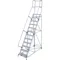 Rolling Ladder Unassembled Handrail Platform 120 Inch Height