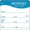 Day Label Monday 2-5/9 Inch Width - Pack Of 250