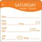 Day Label Saturday 3-1/4 Inch Width - Pack Of 500