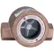 Single Sight Flow Indicator, 1/4 Inch Size, Bronze