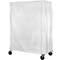 Cart Cover 72 x 24 x 74 White Polypropylene Zipper