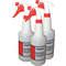 Trigger Spray Bottle 24 oz. Clear/White/Red PK3