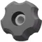 Fluted Knob 1 3/4 Inch Thru 1/4-20