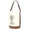Eimer, 1 Tasche, Canvas-Lederboden