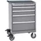 Mobile Workbench Cabinet Light Gray