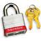 Lockout Padlock Keyed Different Red 9/32 Inch Diameter