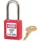 Lockout Padlock, Zenex Thermoplastic, Keyed Different