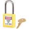 Lockout Padlock Keyed Different Yellow 1/4 Inch Diameter