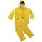 Drawstring Hood Polypropylene Coated Nylon Yellow