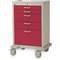 Medical Cart Steel/polymer Taupe/red