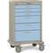 Medical Cart Steel/polymer Taupe/blue