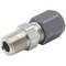 Tube Fitting, Straight, 1/4 Inch Outside Diameter, Flareless, SS