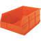 Shelf Bin 11 Inch Width 7 Inch H Orange