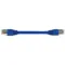 Shielded Twisted Pair Cable 500mhz 24 Awg Blue 0.5 Feet