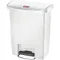 Wastebasket Rectangular 8 gallon White