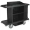 Housekeeping Cart Black Polypropylene