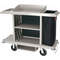 Housekeeping Cart Gray Polypropylene