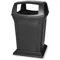 Trash Can 45 Gallon Black