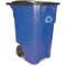 Mobile Recycling Container 50 Gallon Blue