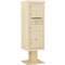 Pedestal Mailbox 4 Doors Sand 63-1/4 Inch