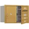 Horizontal Mailbox Private 4 Door Gold Fl 20 Inch