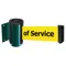 Belt Barrier Green Belt Colour Yellow