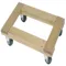 Wood Flush Open Deck Dolly, 1200 lbs Capacity, 30 x 18 Inch Platform