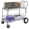 Deluxe Large Wire Office Cart, 250 Lbs Capacity