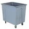 Box Truck, Plastic, 32 Gallon, 5 Inch Polyurethane, 350 lbs Capacity, Gray