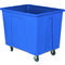 Box Truck, Plastic, 96 Gallon, 5" Polyurethane, 550 Lbs Capacity, Blue