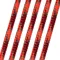 Arborist Climbing Line, 24 Strand Double Braid, 120 Ft. Length, Red/Orange/Gray