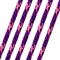 Arborist Climbing Line, 24 Strand Double Braid, 150 Ft. Length, Purple/Pink/Black