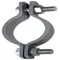 6 Black Steel Heavy Pipe Clamp