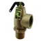 Relief Valve, 1.25 x 1.5 Inch Size, 6 Psi, Bronze