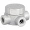 Conduit Outlet Body, 3/4 Inch Trade, X Body, 7.3 cu. in. Body Capacity, Iron