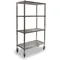 Wire Cart 4 Shelf 48x24x70 Chrome