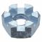 Hex Locknut, 1/4 In - 20 Thread Size, Slotted Castle, 7/16 In Hex Wd., Std Hex, 100 Pk