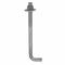 Anchor Bolt, 1/2 In - 13 Thread Size, Steel, 10 In Lg., 1 3/4 In Thread Lg., L hook