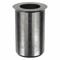 Rivet Nut, M4x0.7 Thread Size, Steel, 0.39 In Lg., 0.019 In To 0.079 In Grip Rng, Flush, 50 Pk