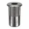 Rivet Nut, M6x1 Thread Size, Steel, 0.69 In Lg., 0.165 In To 0.26 In Grip Rng, Open, 40 Pk