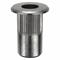 Rivet Nut, 8-32 Thread Size, Steel, 0.484 In Lg., 0.08 In To 0.13 In Grip Rng, Zn Plated, 50 Pk